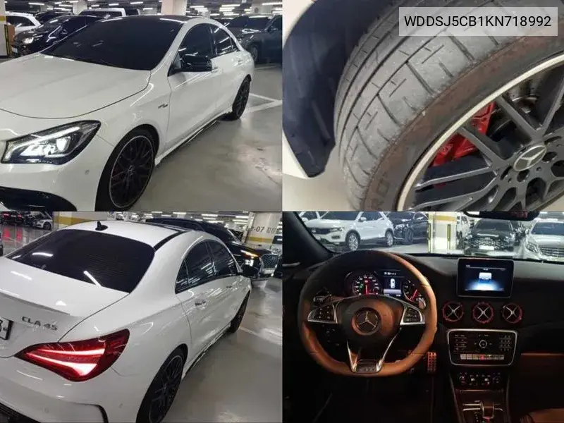 Cla-Class C117 Cla45 Amg 4Matic VIN: WDDSJ5CB1KN718992 Lot: 39970771