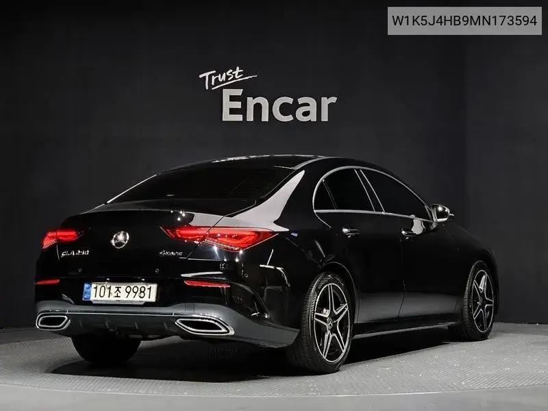 Cla-Class C118 Cla250 4Matic VIN: W1K5J4HB9MN173594 Lot: 39981109