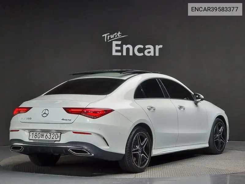 Cla-Class C118 Cla250 4Matic VIN: ENCAR39583377 Lot: 39583377