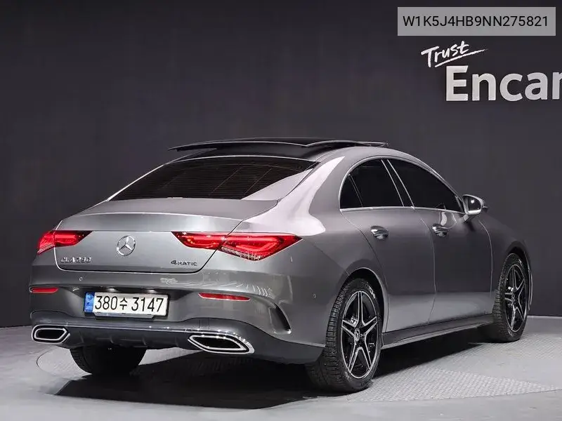 Cla-Class C118 Cla250 4Matic VIN: W1K5J4HB9NN275821 Lot: 39551360