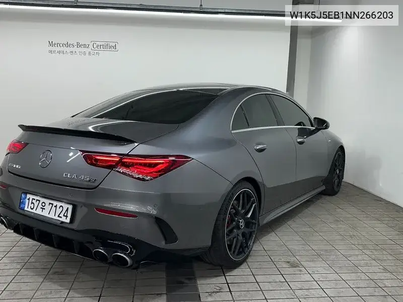 Cla-Class C118 Amg Cla 45 S 4Matic+ VIN: W1K5J5EB1NN266203 Lot: 39558953