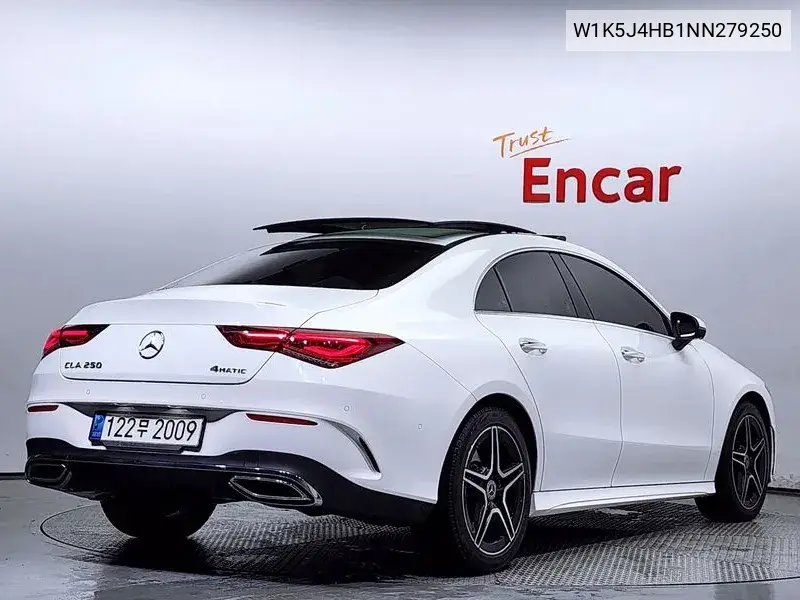 Cla-Class C118 Cla250 4Matic VIN: W1K5J4HB1NN279250 Lot: 39598522