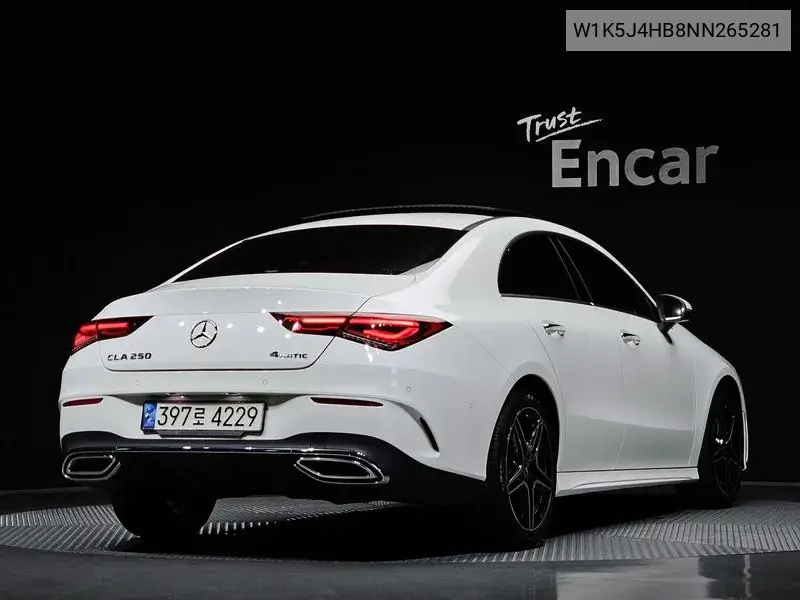 Cla-Class C118 Cla250 4Matic VIN: W1K5J4HB8NN265281 Lot: 39972431
