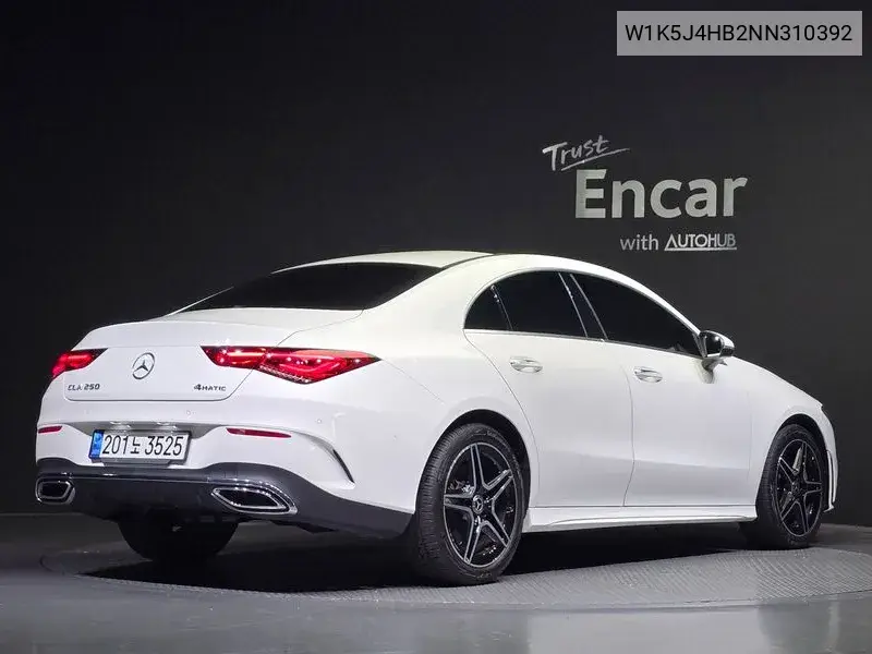 Cla-Class C118 Cla250 4Matic VIN: W1K5J4HB2NN310392 Lot: 39973850