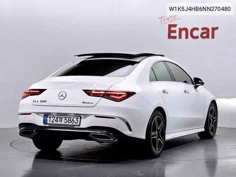 Cla-Class C118 Cla250 4Matic VIN: W1K5J4HB6NN270480 Lot: 40115223