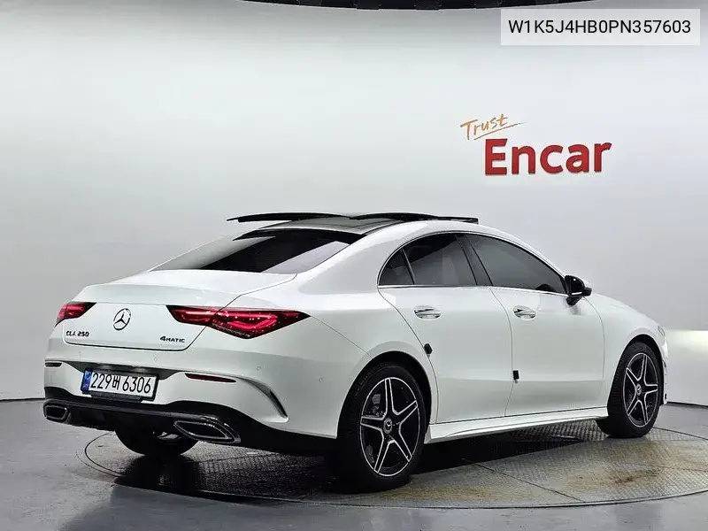 Cla-Class C118 Cla250 4Matic VIN: W1K5J4HB0PN357603 Lot: 39950994