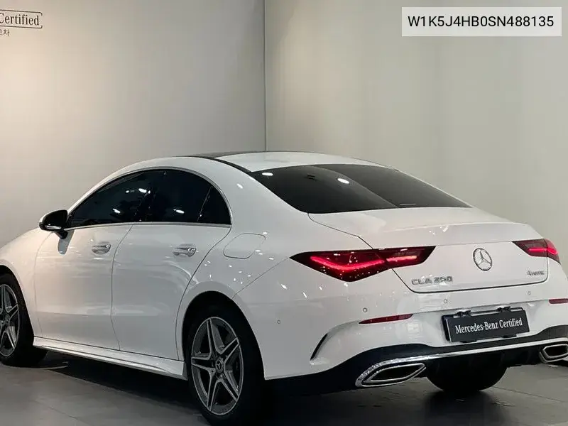 Cla-Class C118 Cla250 4Matic VIN: W1K5J4HB0SN488135 Lot: 39607074