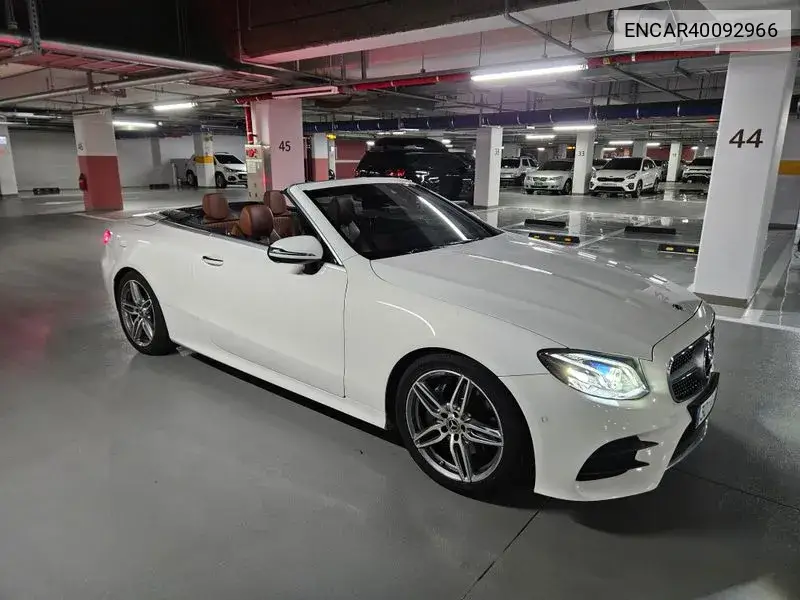 E-Class W213 E220D Cabriolet VIN: ENCAR40092966 Lot: 40092966