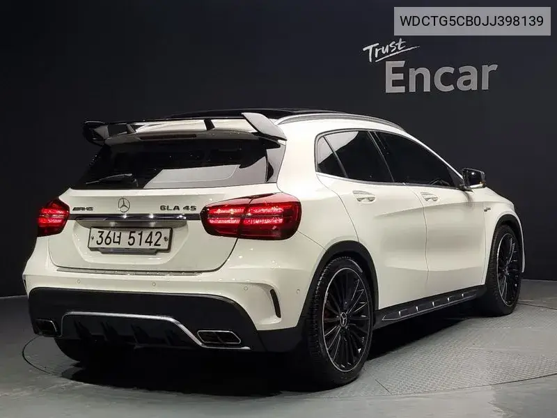 Gla-Class X156 Gla45 Amg 4Matic VIN: WDCTG5CB0JJ398139 Lot: 39924986