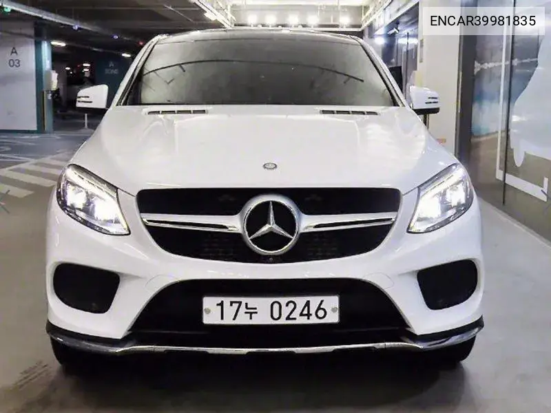 Gle-Class W166 Gle350 D 4Matic Coupe VIN: ENCAR39981835 Lot: 39981835