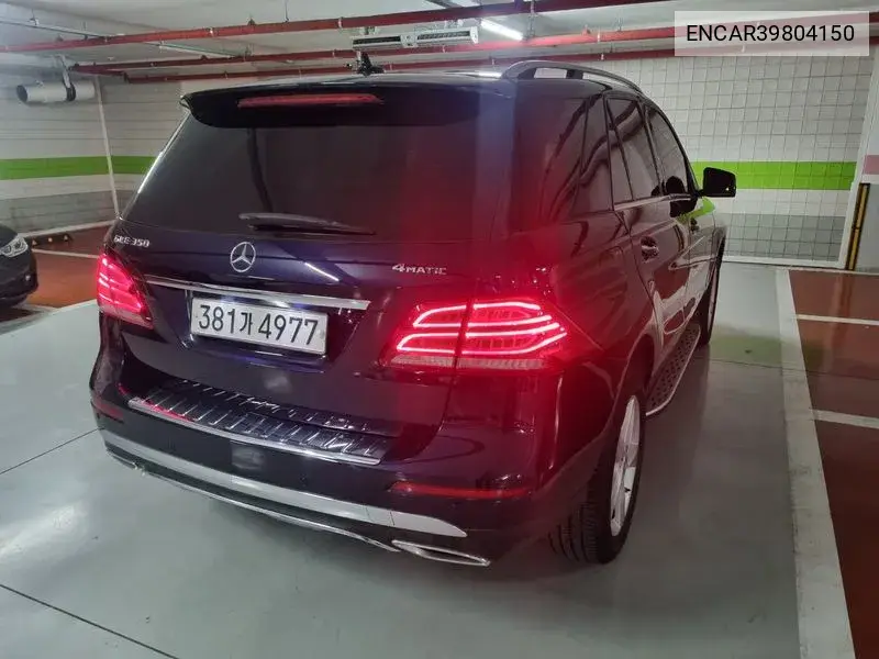 Gle-Class W166 Gle350 4Matic VIN: ENCAR39804150 Lot: 39804150