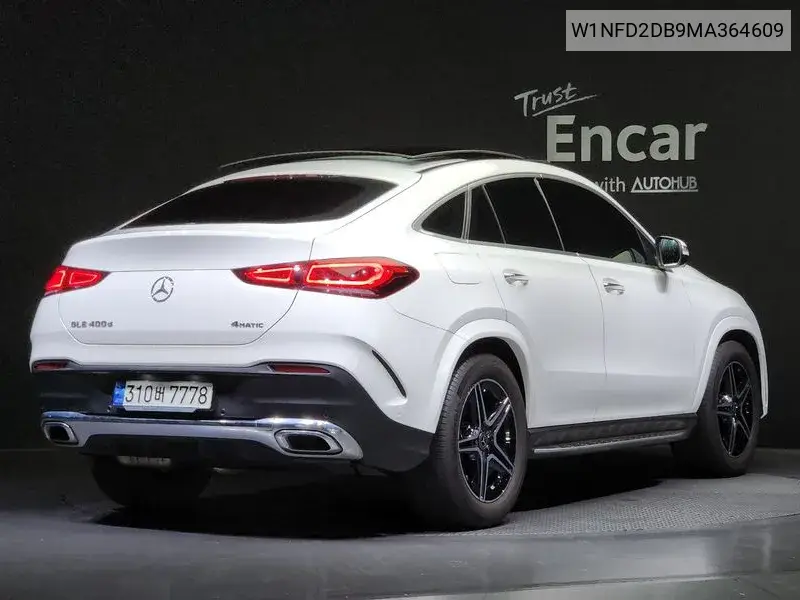 Gle-Class W167 Gle400D 4Matic Coupe VIN: W1NFD2DB9MA364609 Lot: 39974209