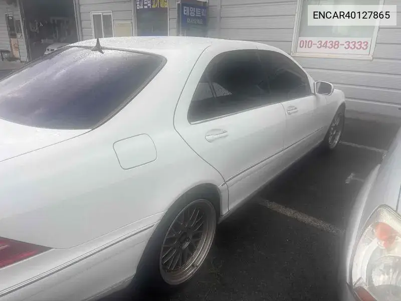 S-Class S320 W220 VIN: ENCAR40127865 Lot: 40127865