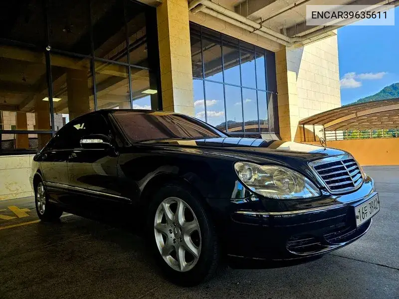 S-Class S500 W220 VIN: ENCAR39635611 Lot: 39635611