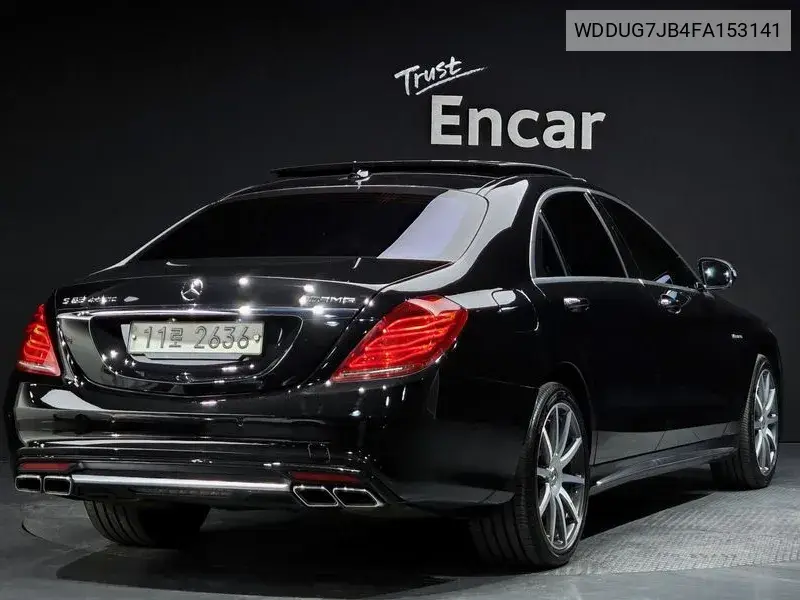 S-Class W222 S63 Amg 4Matic VIN: WDDUG7JB4FA153141 Lot: 39619083