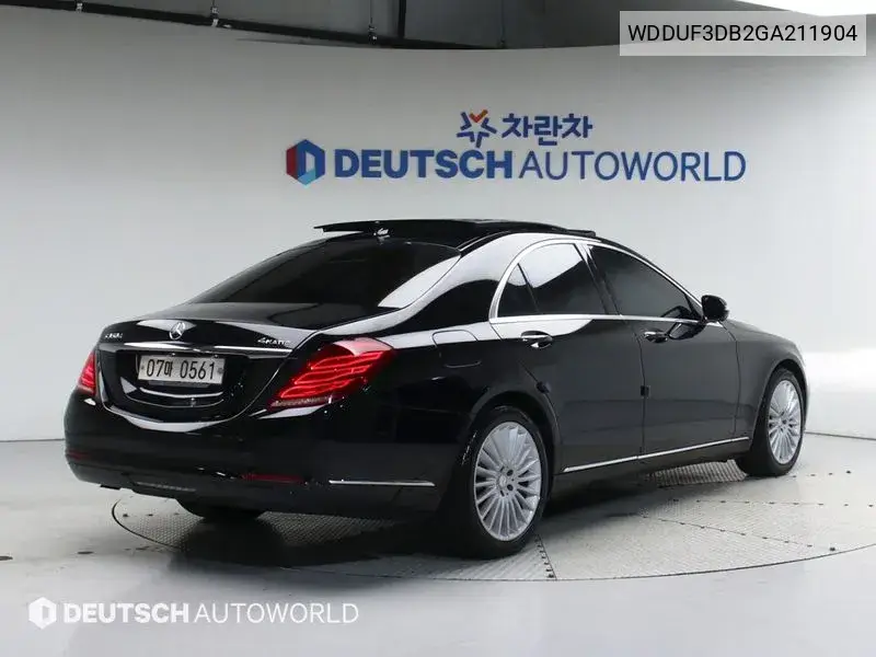 S-Class W222 S350 D 4Matic VIN: WDDUF3DB2GA211904 Lot: 39992226