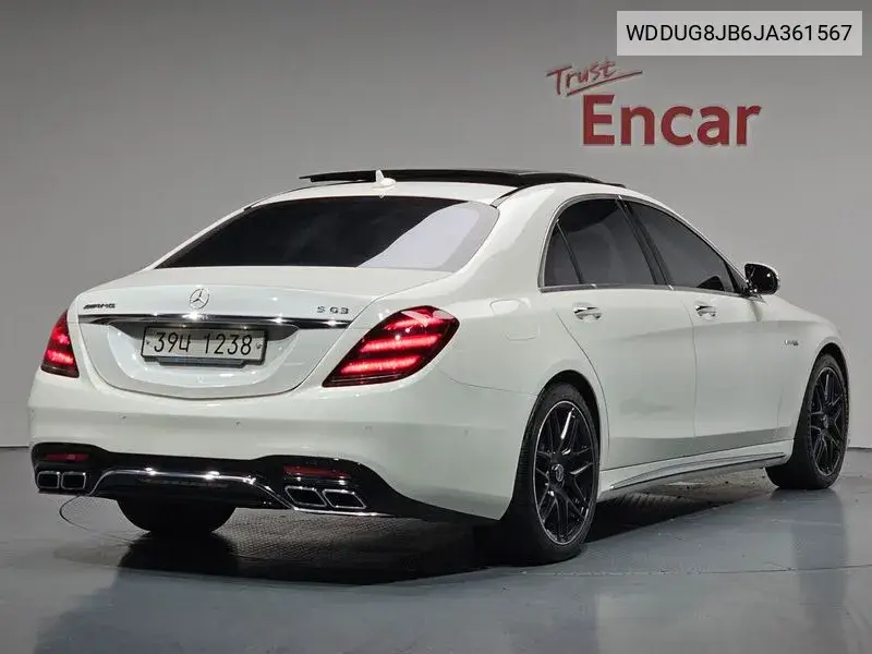 S-Class W222 S63 Amg 4Matic+ Performance Edition VIN: WDDUG8JB6JA361567 Lot: 39630191