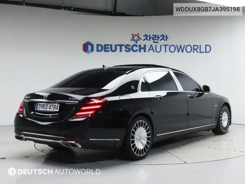 S-Class W222 Maybach S560 4Matic VIN: WDDUX8GB7JA395198 Lot: 40141999