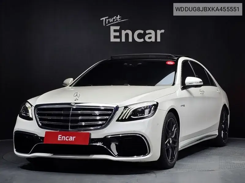 S-Class W222 S63 Amg 4Matic+ VIN: WDDUG8JBXKA455551 Lot: 40133799