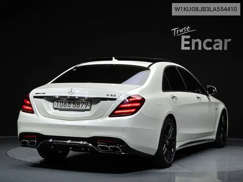 S-Class W222 S63 Amg 4Matic+ VIN: W1KUG8JB3LA554410 Lot: 39974484