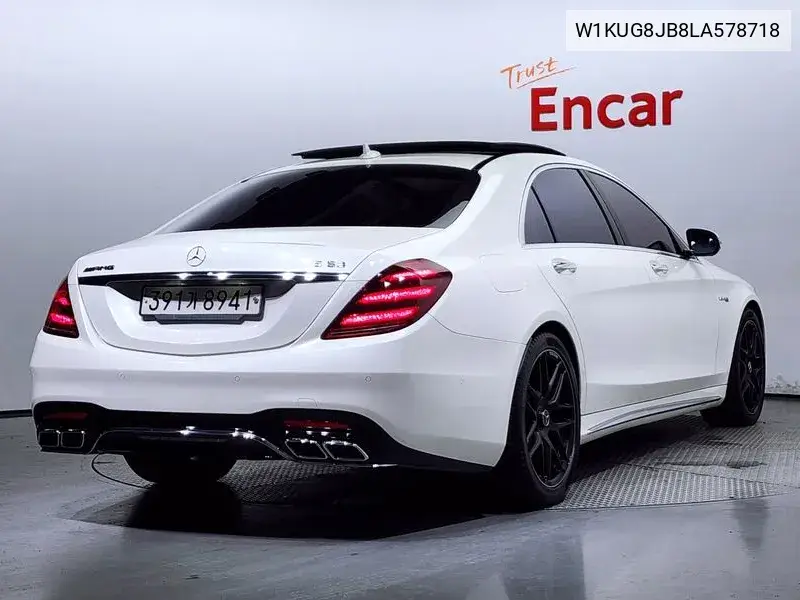 S-Class W222 S63 Amg 4Matic+ Performance Edition VIN: W1KUG8JB8LA578718 Lot: 40145673