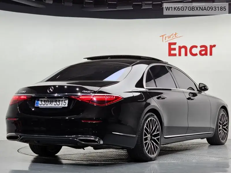 S-Class W223 S580L 4Matic VIN: W1K6G7GBXNA093185 Lot: 39614281