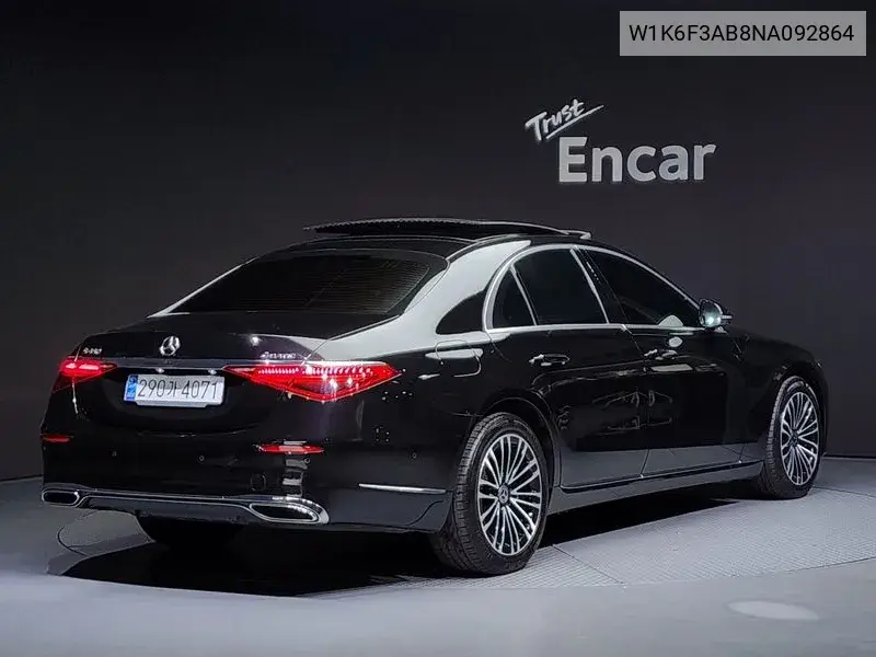S-Class W223 S350 D VIN: W1K6F3AB8NA092864 Lot: 39617200