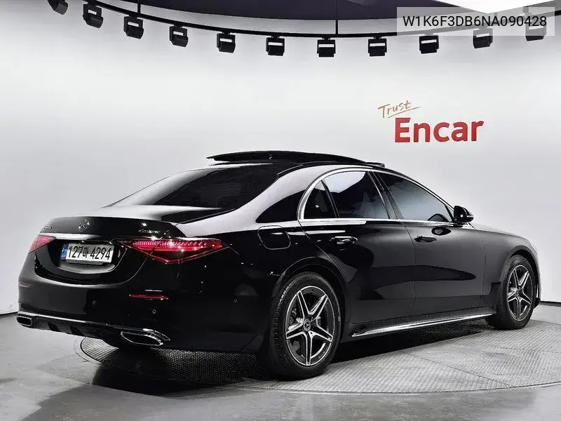 S-Class W223 S400 D 4Matic VIN: W1K6F3DB6NA090428 Lot: 39621082
