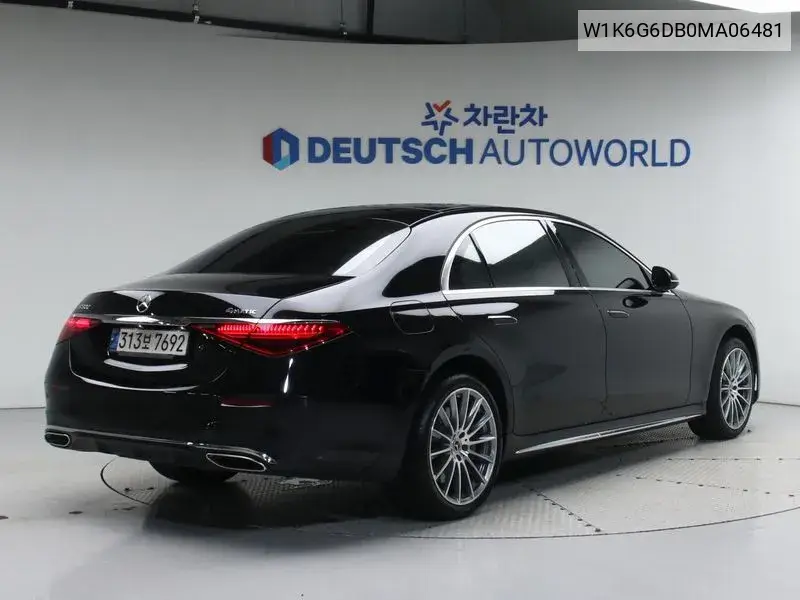 S-Class W223 S500L 4Matic VIN: W1K6G6DB0MA06481 Lot: 39955013