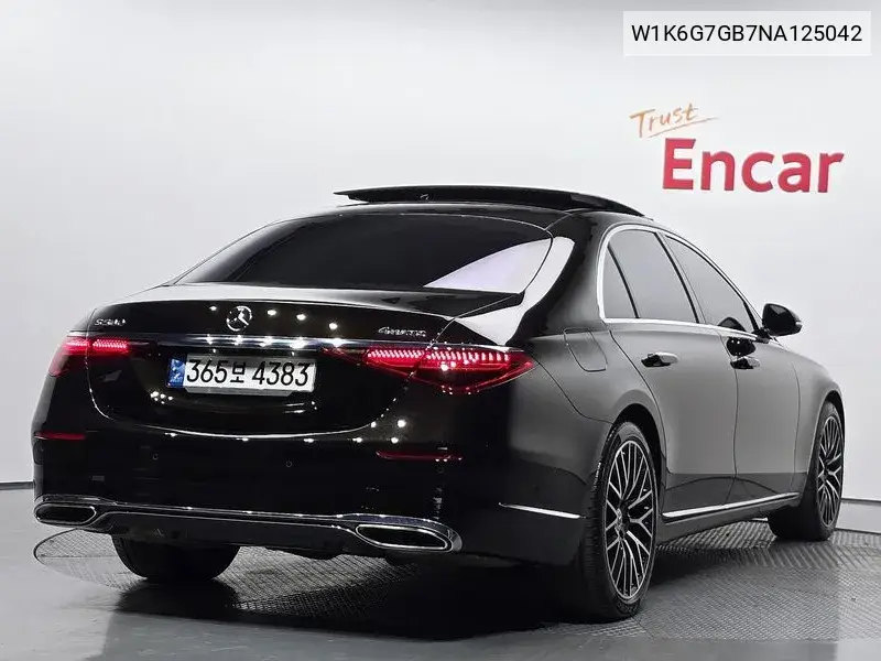 S-Class W223 S580L 4Matic VIN: W1K6G7GB7NA125042 Lot: 39621903