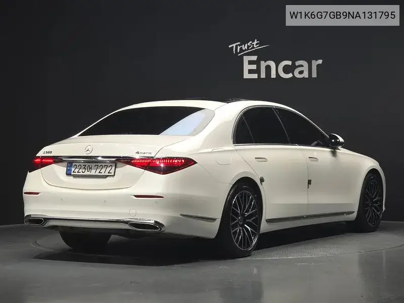 S-Class W223 S580L 4Matic VIN: W1K6G7GB9NA131795 Lot: 39907512