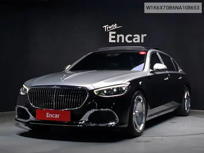 S-Class W223 Maybach S580 4Matic VIN: W1K6X7GB6NA108653 Lot: 39947278