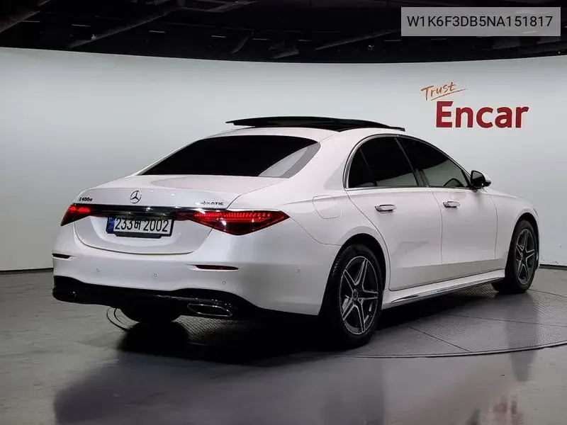 S-Class W223 S400 D 4Matic VIN: W1K6F3DB5NA151817 Lot: 39948854