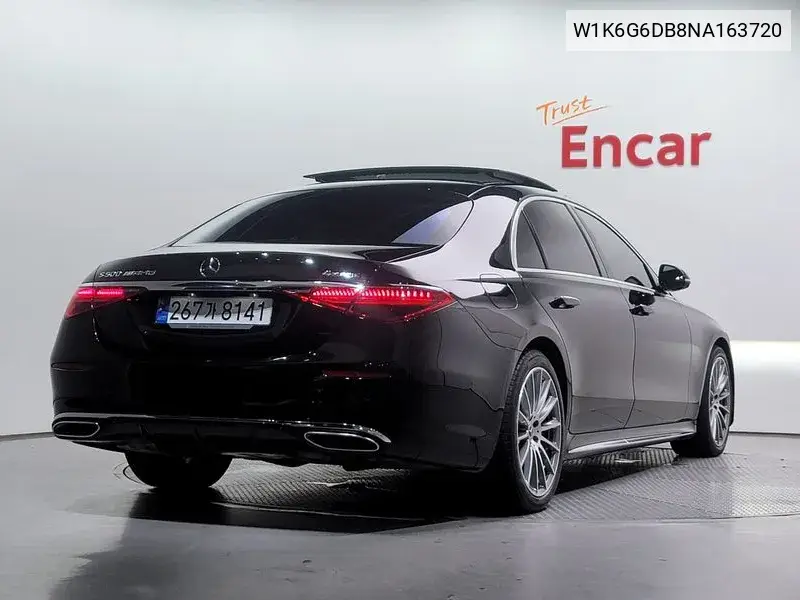 S-Class W223 S500L 4Matic VIN: W1K6G6DB8NA163720 Lot: 39972927