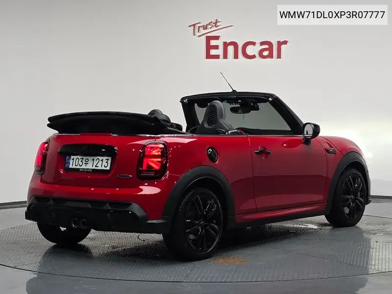 Cooper S Convertible Jcw 3Rd Generation VIN: WMW71DL0XP3R07777 Lot: 39963375