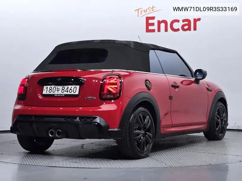 Cooper S Convertible Jcw 3Rd Generation VIN: WMW71DL09R3S33169 Lot: 39843067