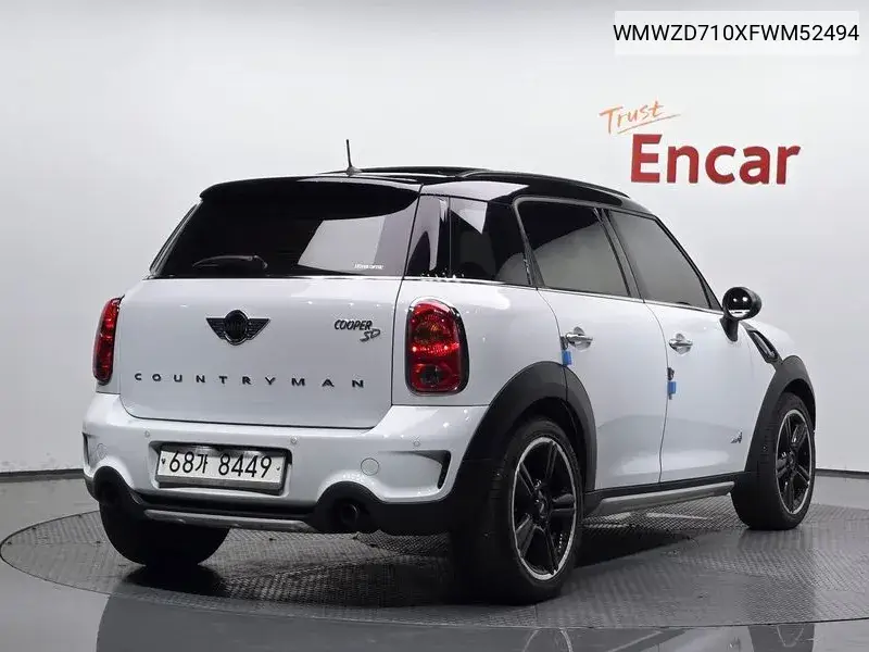 Cooper Sd Countryman All4 1St Generation VIN: WMWZD710XFWM52494 Lot: 39912496