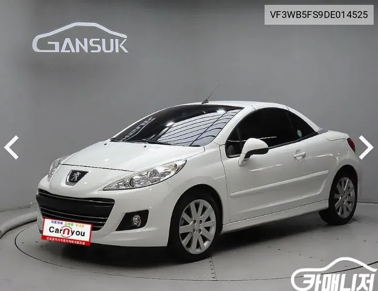 Peugeot 207Cc 1.6 1St Generation VIN: VF3WB5FS9DE014525 Lot: 38317953