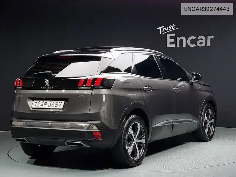 3008 2Nd Generation 1.5 Bluehdi Gt Line VIN: ENCAR39274443 Lot: 39274443