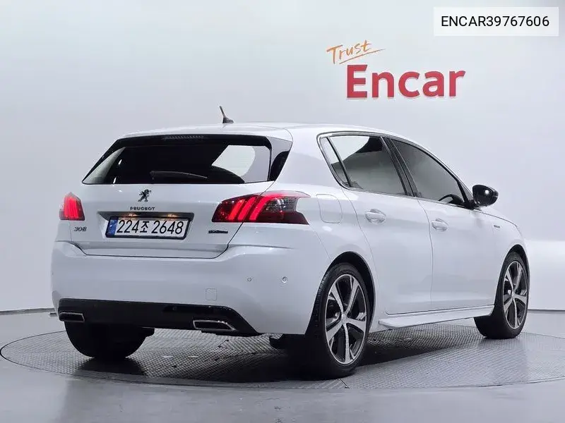 308 2Nd Generation 1.5 Bluehdi Gt Line VIN: ENCAR39767606 Lot: 39767606
