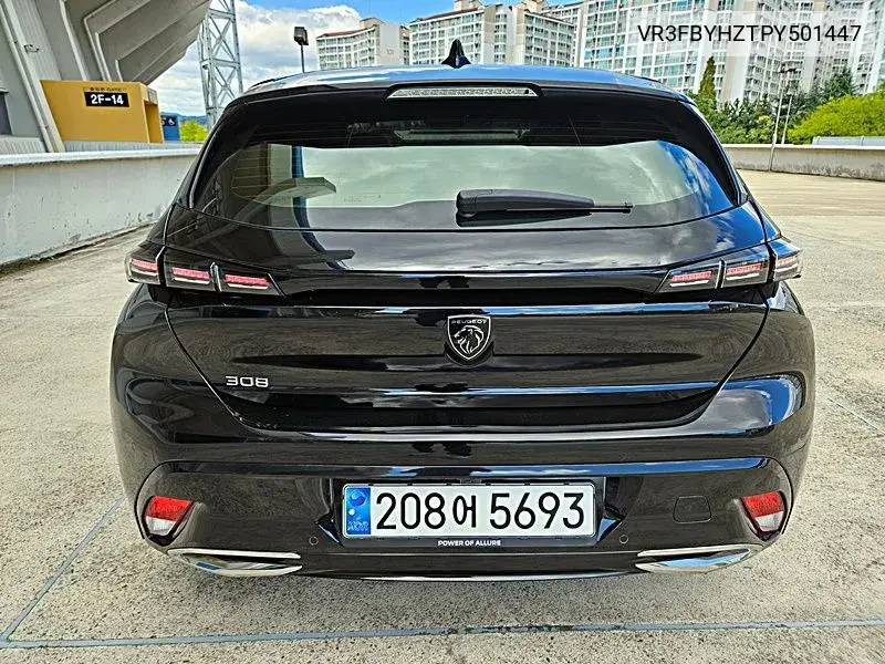 308 3Rd Generation 1.5 Bluehdi Allure VIN: VR3FBYHZTPY501447 Lot: 39872507