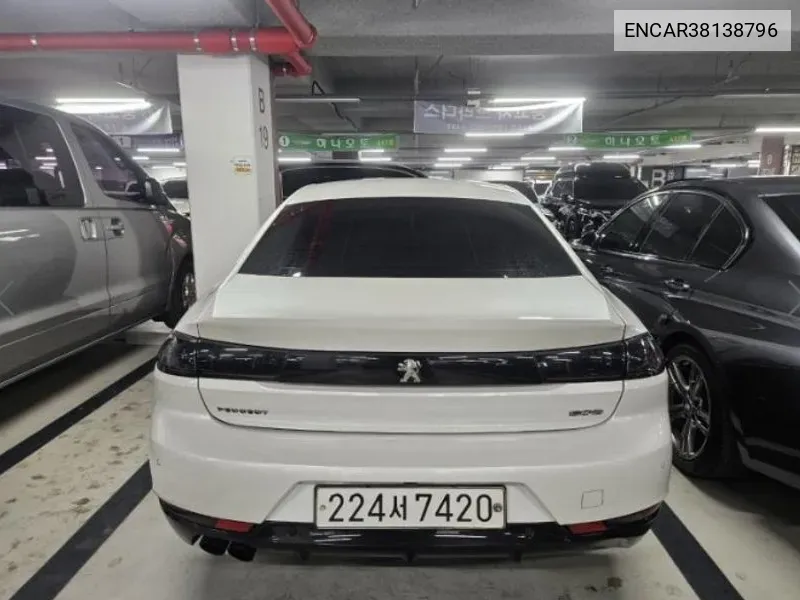 Peugeot 508 2Nd Generation 2.0 Bluehdi Gt Line VIN: ENCAR38138796 Lot: 38138796