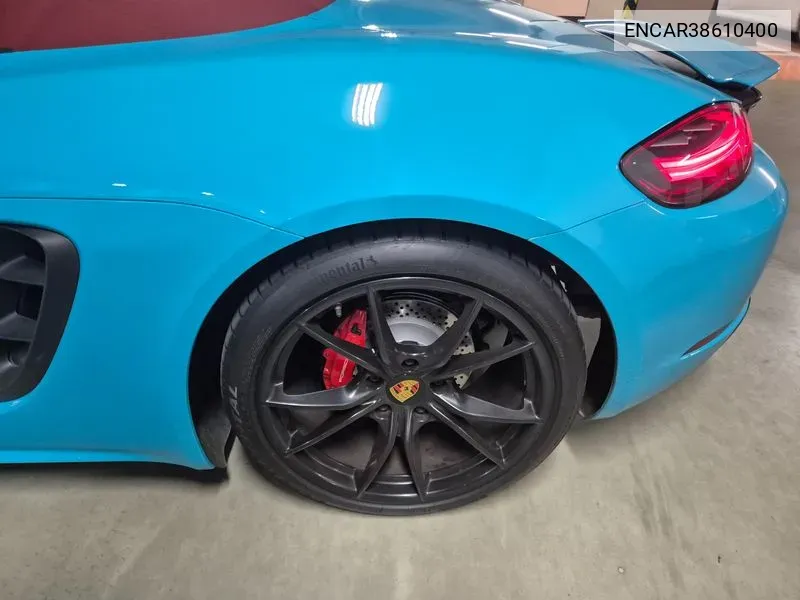 Porsche 718 Boxster S 2.5 VIN: ENCAR38610400 Lot: 38610400