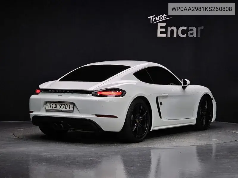 718 Cayman 2.0 VIN: WP0AA2981KS260808 Lot: 39913110