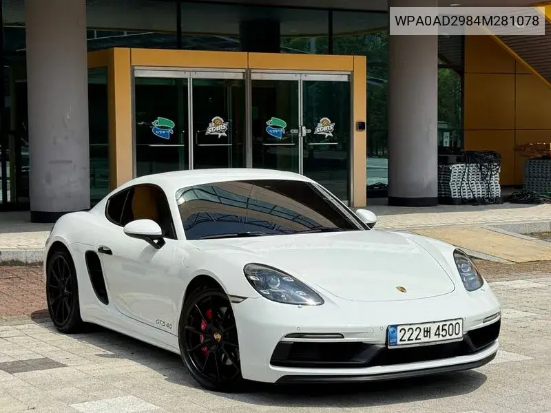 718 Cayman 4.0 Gts VIN: WPA0AD2984M281078 Lot: 39888369