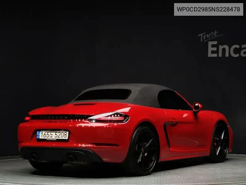 718 Baxter 4.0 Gts VIN: WP0CD2985NS228478 Lot: 39626706