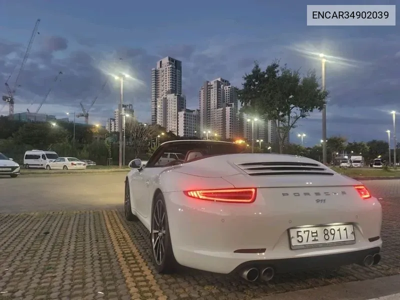 911 Carrera S Cabriolet 991 VIN: ENCAR34902039 Lot: 34902039