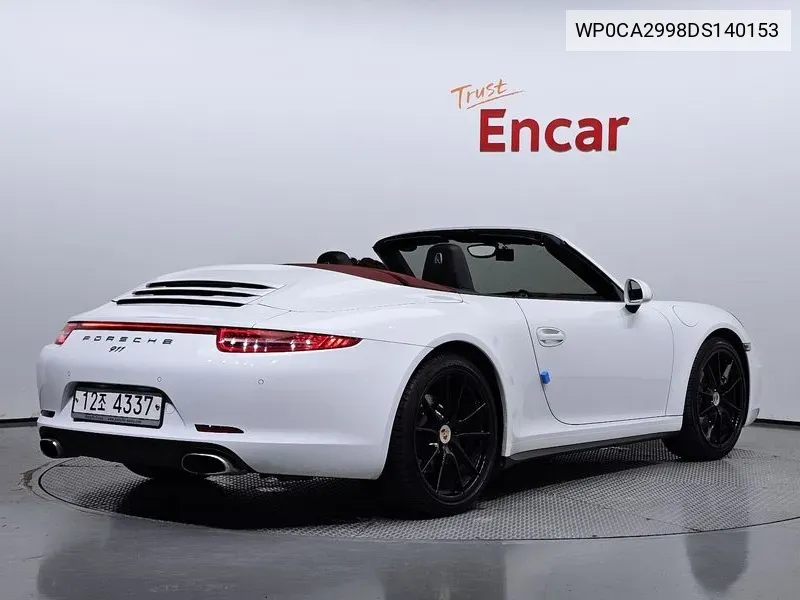 911 Carrera 4 Cabriolet 991 VIN: WP0CA2998DS140153 Lot: 38352071
