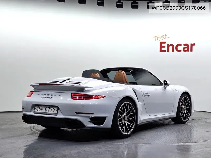 911 Turbo S Cabriolet 991 VIN: WP0CD2990GS178066 Lot: 38597212