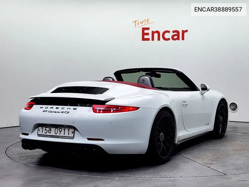 911 Carrera Gts Cabriolet 991 VIN: ENCAR38889557 Lot: 38889557